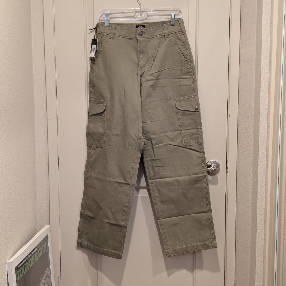 Dickies Women's Relaxed Fit Duck Canvas Cargo Pants Size 27R